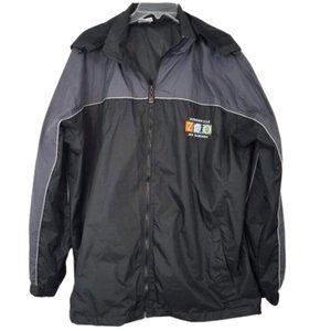 DIMCO Jacksonville Zoo Black Zipper Hoodie Windbreaker Jacket - Men's XXL